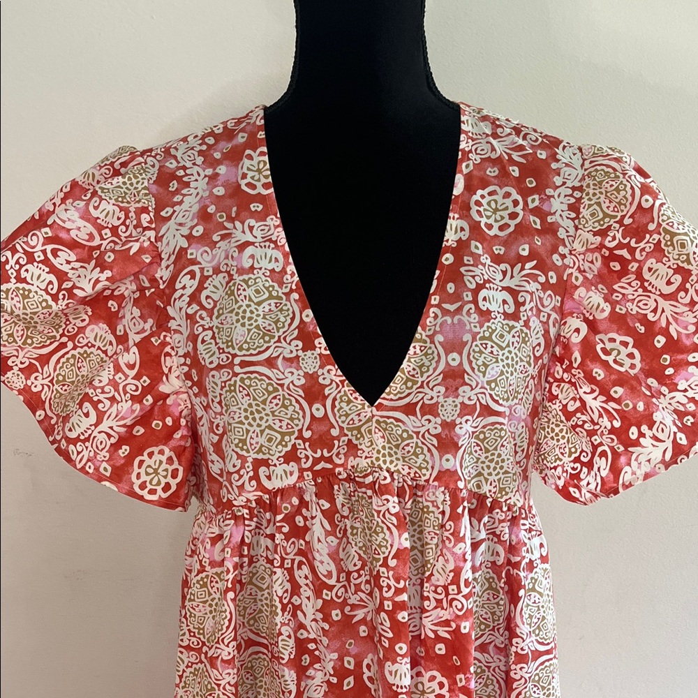 Anthropologie Floral Midi Dress - Picture 3 of 5
